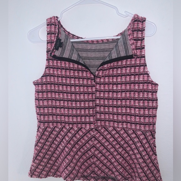 Ann Taylor Plaid Sleeveless Top Women’s M - Picture 5 of 9